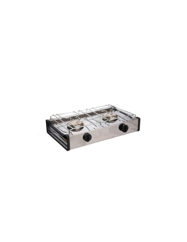 ANAFE BROGAS DOBLE 2H ACERO INOX GE ENVASADO 2INOX-2E