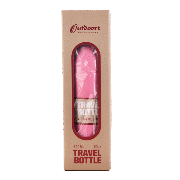 BOTELLA OUTDOORS TERMICA 600 ML BARBY PINK 8/6hs Acero inoxidable 18/8