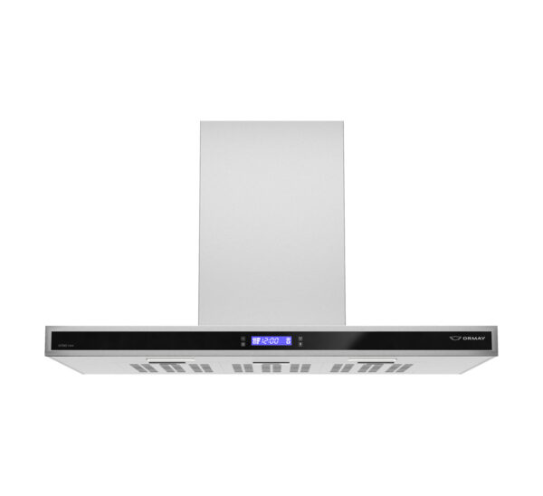 CAMPANA ORMAY C905 VITRO 90cm  800m3/h 190w 3vel FILTRO LAVABLE ACERO