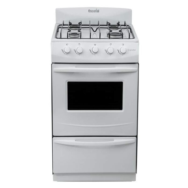 COCINA ESCORIAL CANDOR BLANCA GE 51x60x95cm FACIL LIMPIEZA 4H CLASE A