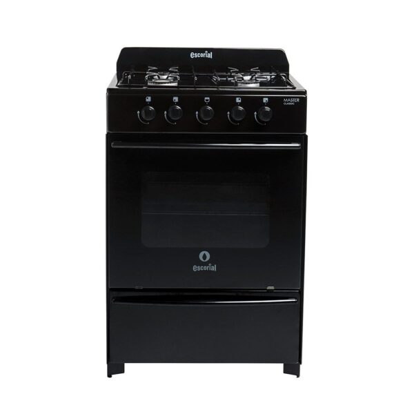 COCINA ESCORIAL MASTER CLASSIC NEGRO GE 56x60x93cm FACIL LIMPIEZA