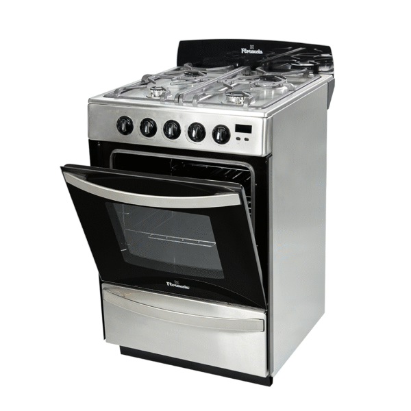 COCINA FLORENCIA 5558F 56cm INOX FUNDICION C/ENC C/LUZ FACIL LIMPIEZA