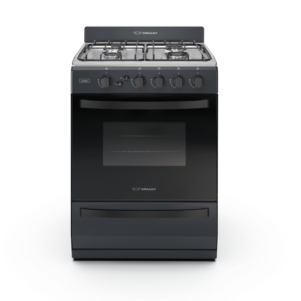 COCINA ORMAY LUMA NEGRA 56cm ENC. Easy to Clean A+ MULTIGAS