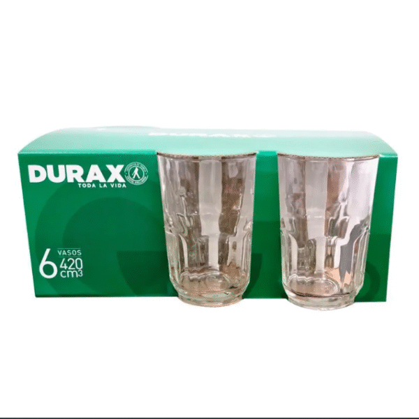 VASO DURAX SIX-PACK GENESIS 420cc 6 unidades 19482
