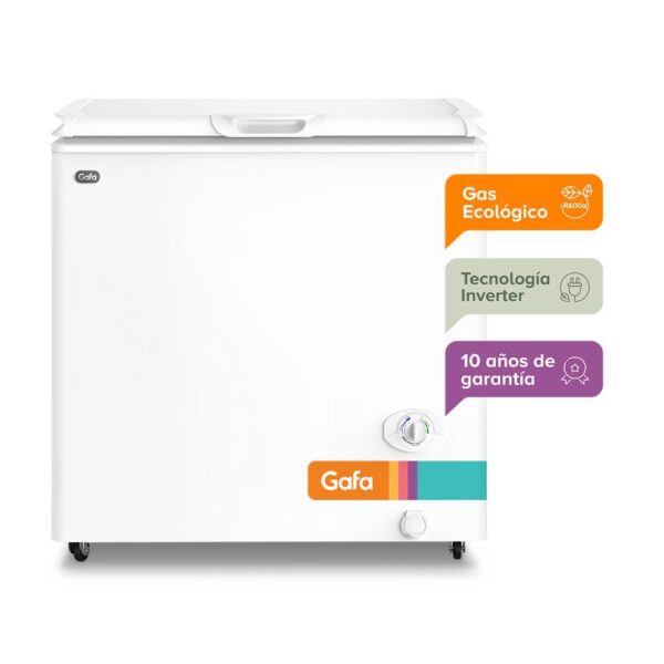 FREEZER GAFA FGHI200B-M BLCO INVERTER 205 ltrs 89.8x86.9x66.4