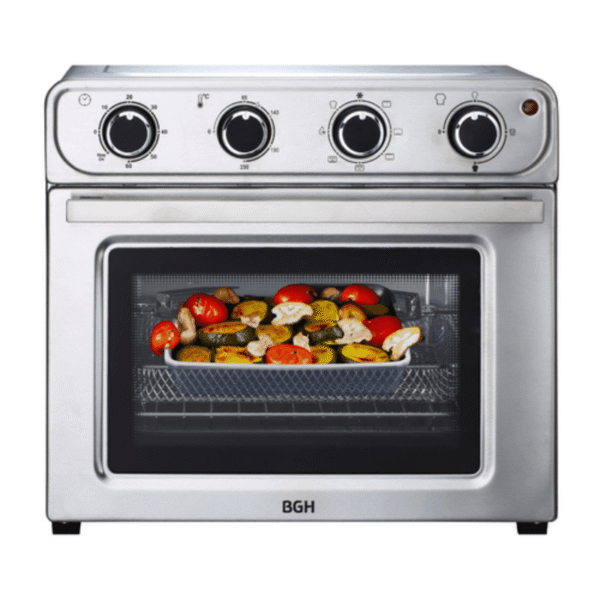 HORNO ELECTRICO AIR FRYER BGH 30l ACERO BHE30FX24T 1600w 42x39.5x40.2cm