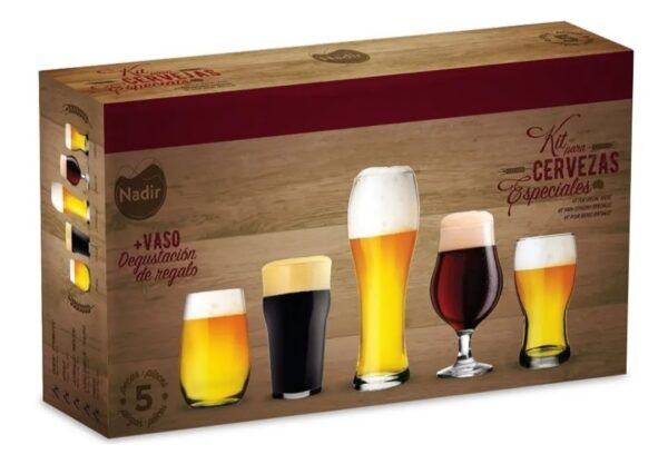VASO NADIR KIT CERVEZS ESPECIALES x 5 UNIDADES 10851