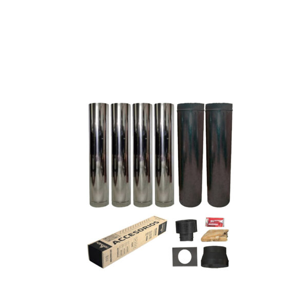 ESTUFA TROMEN KIT INSTALACION TECHO RECTA 8" 4x1m INOXIDABLE
