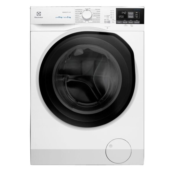LAVASECARROPA ELECTROLUX EWD08B INVERTER 8k BLANCO CARGA FRONTAL 85x60x57.5
