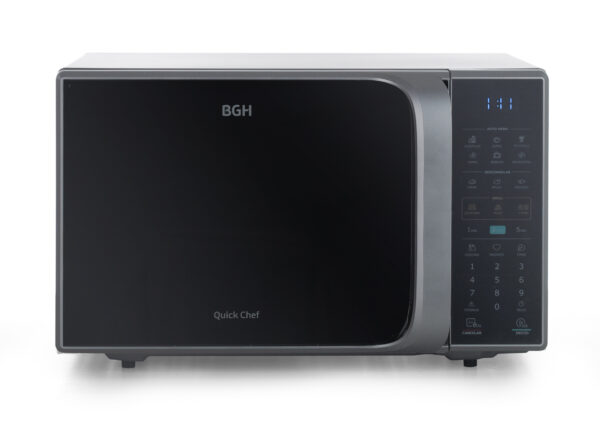 MICROONDA BGH B223DS20 23L SILVER ESPEJ GRILL DIGITAL ECO 800/1250W 485*392*292