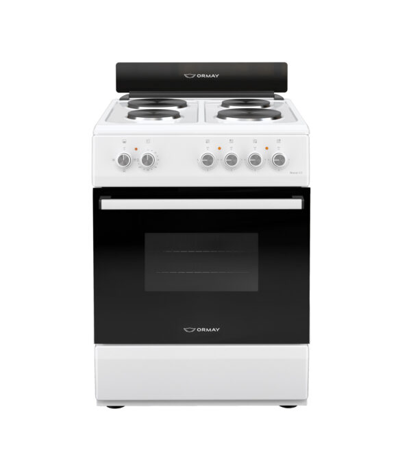 COCINA ORMAY NOVA-60 ELECTRICA 60cm BLANCA ENC 4 HORNALLAS TERMOSTATO