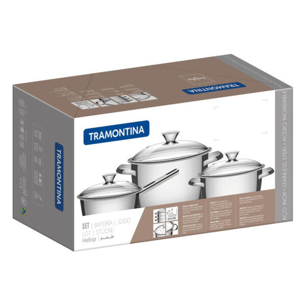 BATERIA TRAMONTINA ALLEGRA 4pz 65650/324 OLLAS