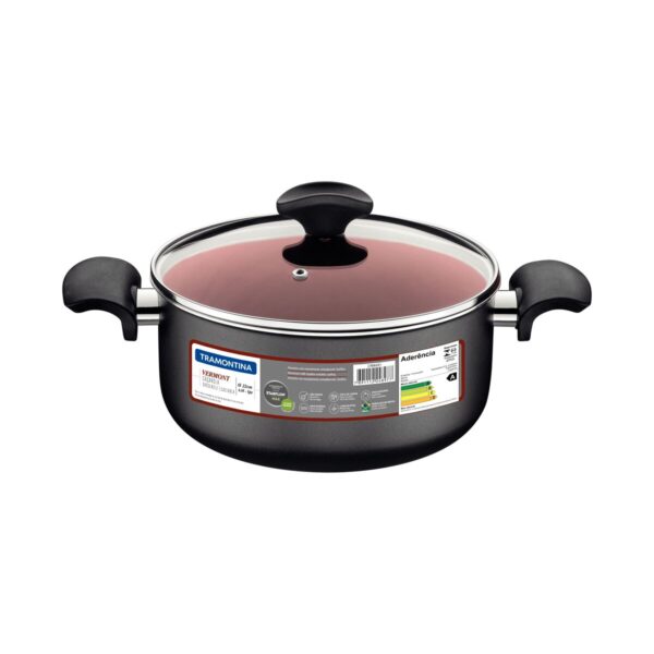 CACEROLA TRAMONTINA VERMONT 20cm C/TAPA VIDRIO 27806/020