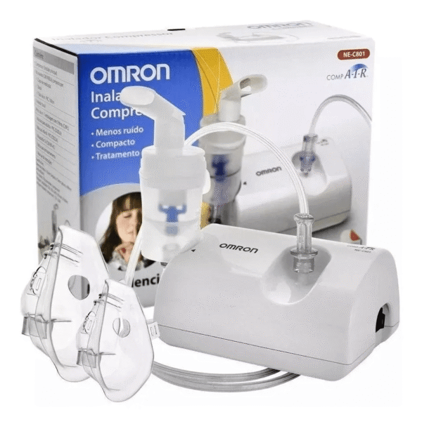 NEBULIZADOR OMRON NE-C801 COMPRESOR SILENCIOSO COMPACTO