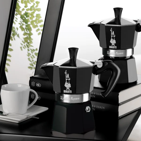 CAFETERA BIALETTI MOKA EXPRESS 6tz NEGRA 270ml MADE IN ITALY - Imagen 2