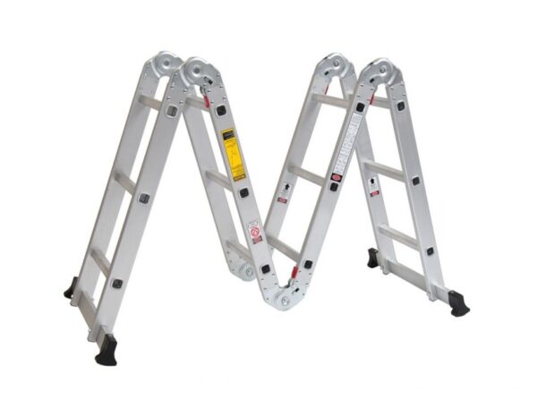 ESCALERA ALUMINIO MULTIPROPOSITO 12 ESC. CON ANDAMIO AMO212A