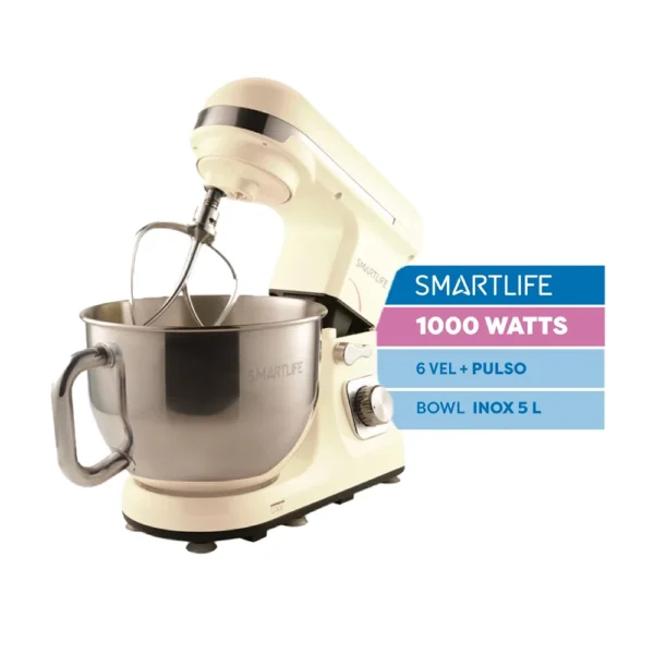 BATIDORA SMARTLIFE SL-SB0037I BLANCA 1000w 6VEL 5lts CARCASA PLATICA