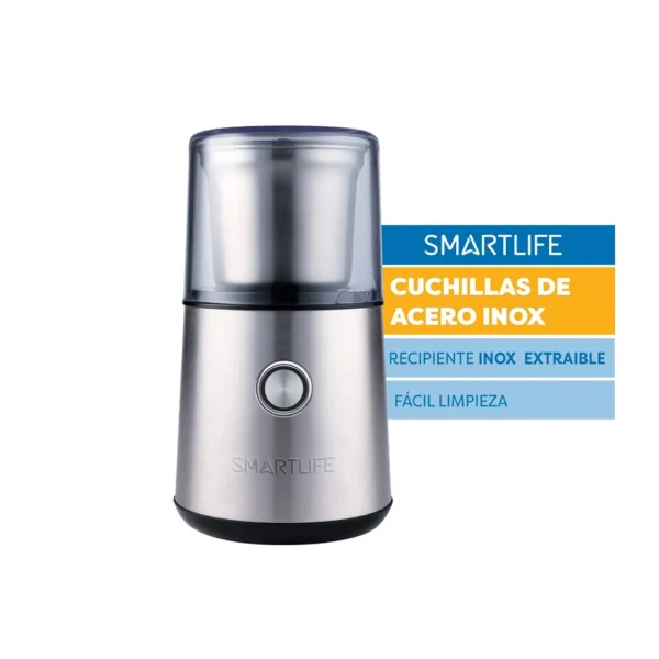 MOLINILLO CAFE SMARTLIFE SJ-SG9701 85g 3 TIPOS DE MOLIENDA