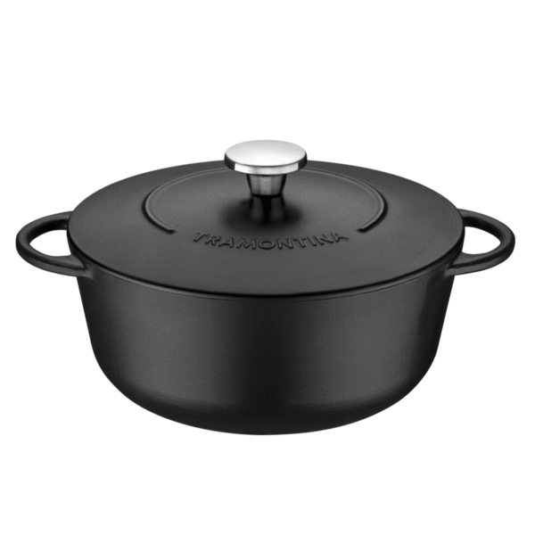 CACEROLA TRAMONTINA TRENTO HIERRO 30cm 6lts ESMALTADA C/TAPA 20906/030