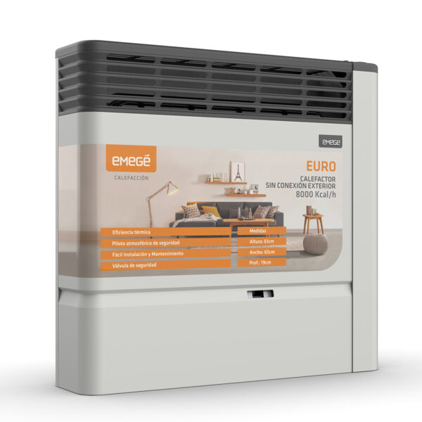 CALEFACTOR EMEGE EURO 3180 ST 8000Kcal CONVECCION MULTIGAS CE3180ST