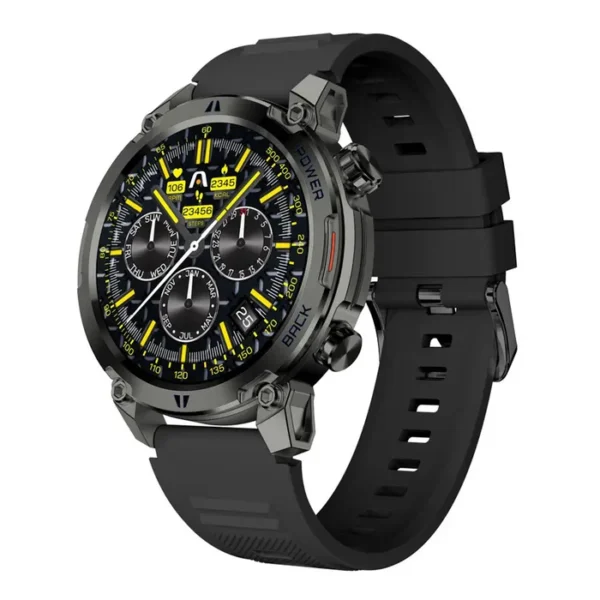 Smartwatch Argomtech C70 Negro Aluminio 1.39" TFT Dial Digital y Botón Deportivo