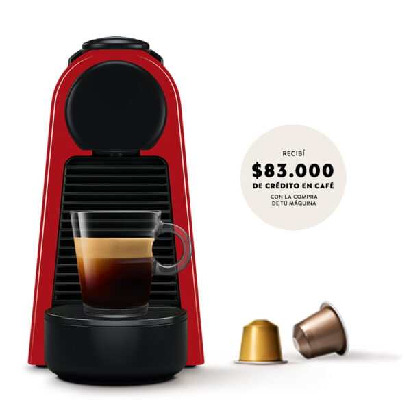 CAFETERA NESPRESSO ESSENZA MINI RED D30-AR-RE-NE2 19BAR