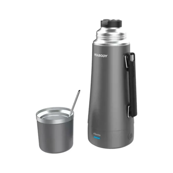 TERMO PEABODY ELECTRICO GRIS METALIZADO PE-ET1001D 700w C/MANGO BOMBILLA