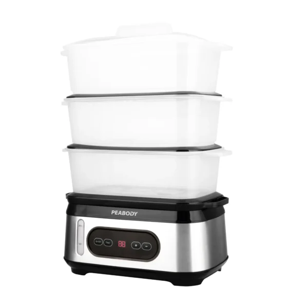 VAPORERA PEABODY PE-ST1000IX 3 BANDEJAS 3ltrs C/U DISPLAY DIGITAL