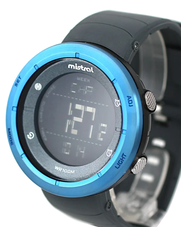 RELOJ MISTRAL GDW-1160-02 CAJA PLASTICO MALLA SILICONA WR100M CRONOMETRO - Imagen 2