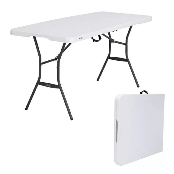 MESA PLEGABLE LIFETIME LFT05011 180x76.2x73.6cm  POLIPROPILENO ALTA DENSIDAD UV