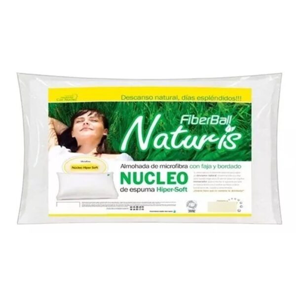 ALMOHADA FIBERBALL NATURIS 70X45 NUCLEO ESPUMA HIPERSOFT