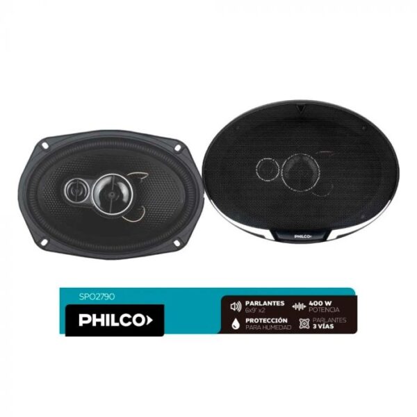 PARLANTE PHILCO SPO2790 6.9" 17cm 3 VIAS 400w