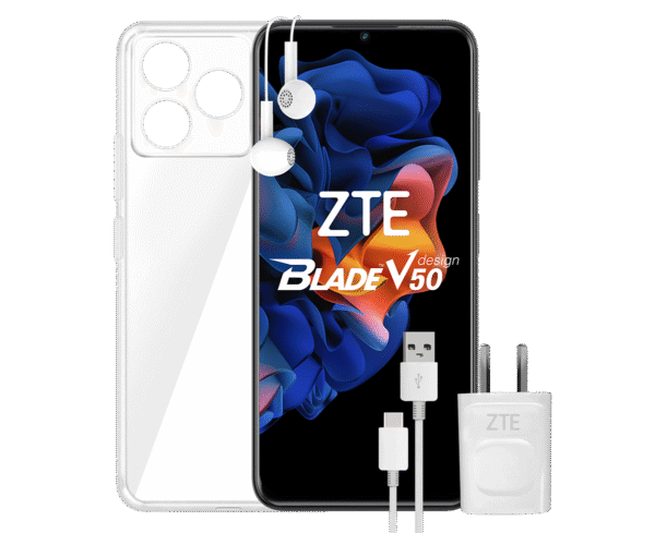 TEL. CELULAR ZTE Blade V50 DESIGN 6.6" FHD+ OC 6/256GB 50/2/2mp 8mp ID 5000mAh