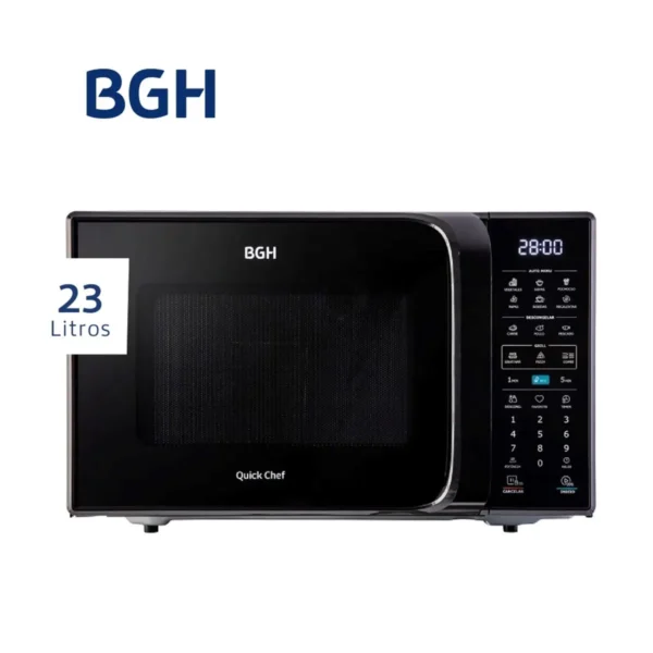 MICROONDA BGH B223DN20 23L NEGRO GRILL DIGITAL ECO 800/1250W 485*392*292