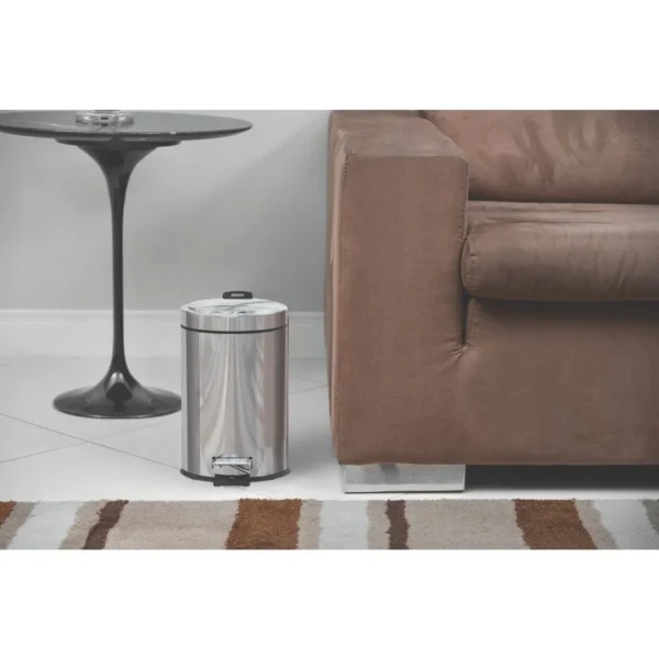 CESTO TRAMONTINA A INOX C/PEDAL 3 LITROS 94538/103 - Imagen 2