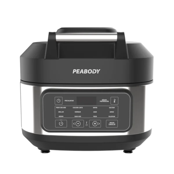 FREIDORA+OLLA PEABODY PE-AFM01N 12en1 SIN ACEITE DIGITAL CONV-GRILL 5.7l 1550w