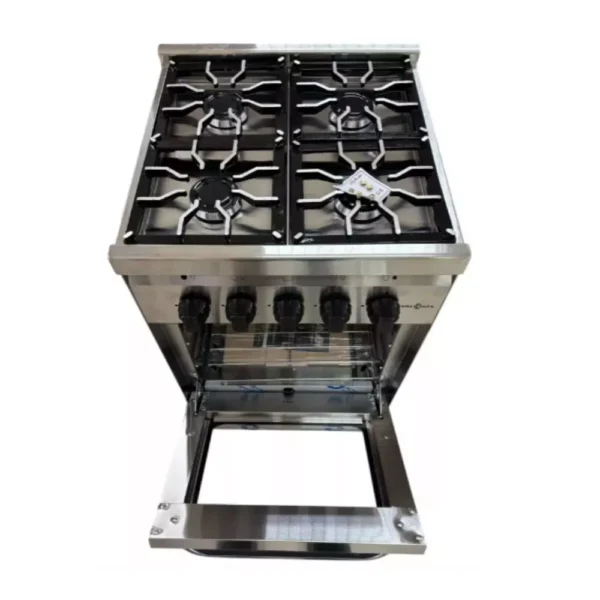 COCINA VALIGAS 52 ACERO VISOR REJA FUNDICION 52x62x87cm - Imagen 2