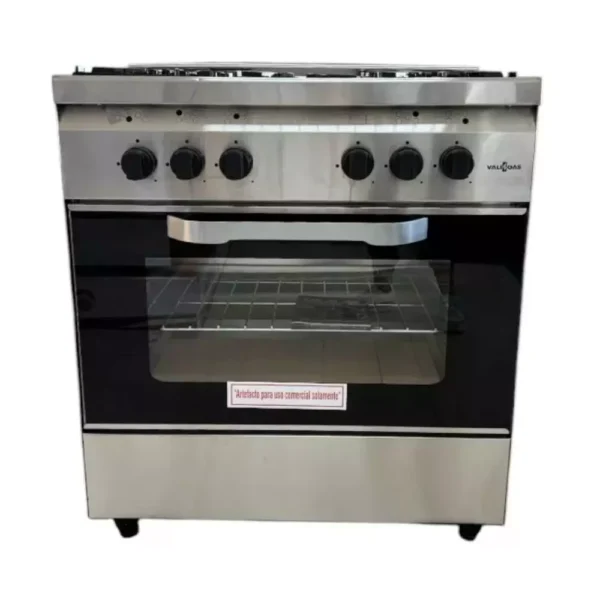 COCINA VALIGAS 800 ACERO VISOR REJA FUNDICION 80x62x87cm