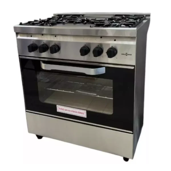 COCINA VALIGAS 800 ACERO VISOR REJA FUNDICION 80x62x87cm - Imagen 2