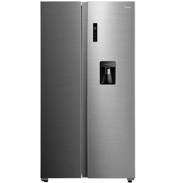 HELADERA MIDEA SBS MDRS710FGE46ADW 510LTS INOX NO FROST INVERTER DISP 176x89x70