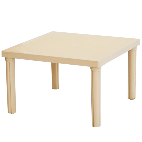MESA VOSS2000 BARI BEIGE PASTEL 75x75cm INFANTIL PATA CORTA