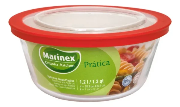 BOWL MARINEX FACILITA REDONDO MEDIAN0 1.2LTS C/TAPA 18.6x8.7 631311
