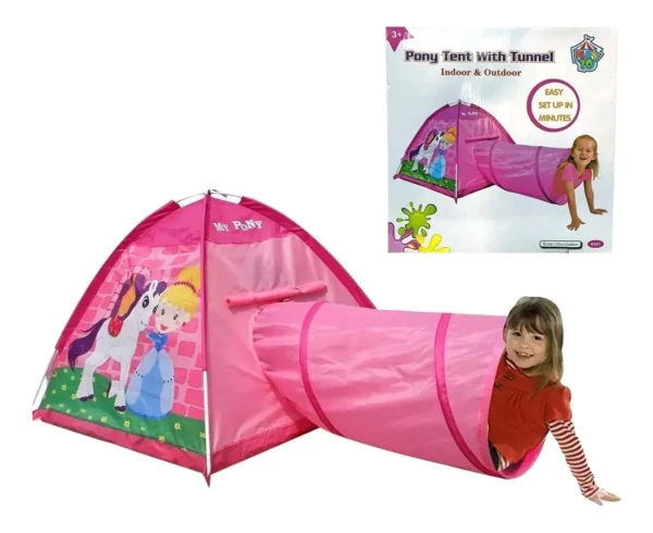 CARPA PONY TENT WITH TUNNEL PLAY10 170x112x94cm +3 años 3639-8341