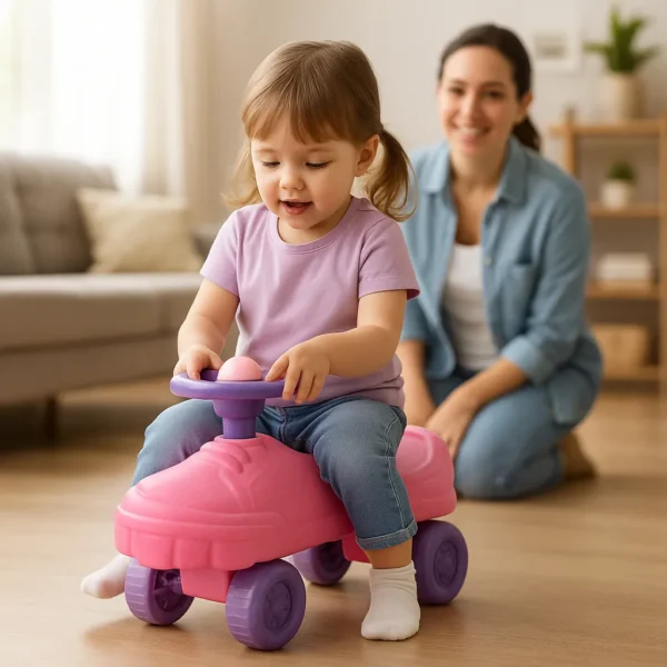 ANDADOR ZAPATILLA FIORELLA PLASTICA ROSA C/RESPALDO 114325 - Imagen 2