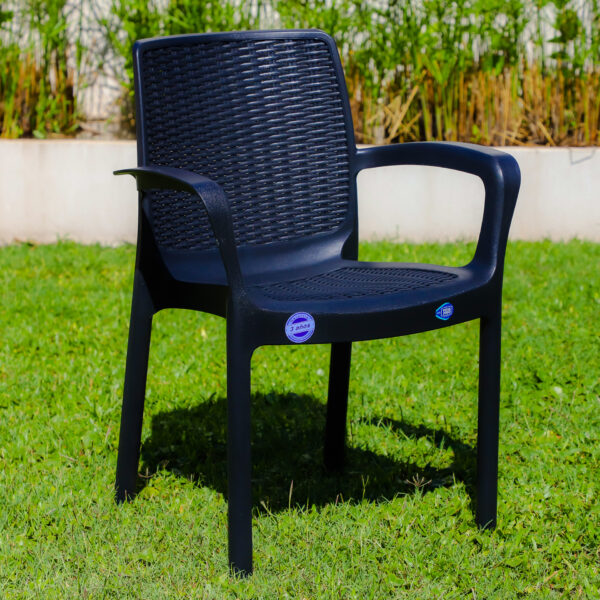 SILLON VOSS2000 GUINEA GRAFITO SIMIL RATAN - Imagen 2