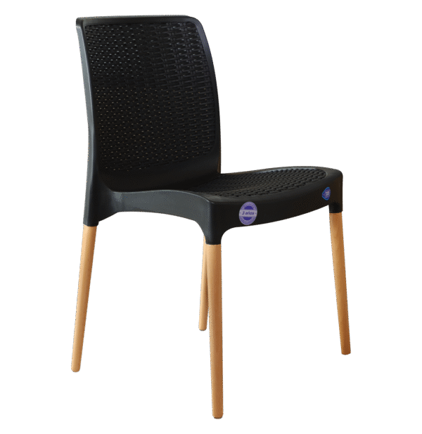SILLA VOSS2000 INDIA GRAFITO PATAS HAYA POLIPROPILENO 45x54.5x83 UV 135kg