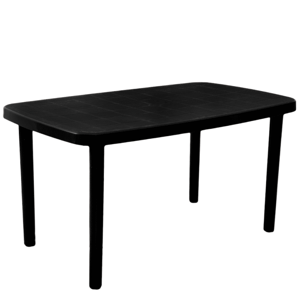 MESA VOSS2000 RECTANGULAR 140x080 CM NEGRA MARGARITA