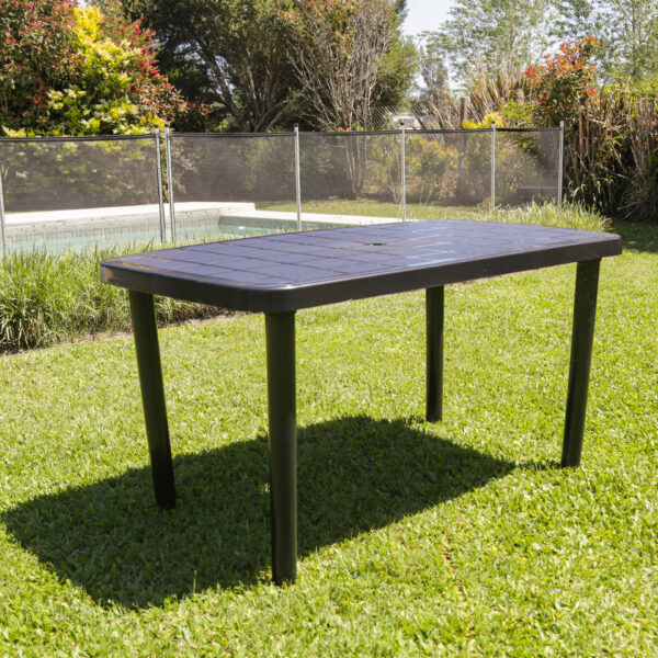 MESA VOSS2000 RECTANGULAR 140x080 CM NEGRA MARGARITA - Imagen 2