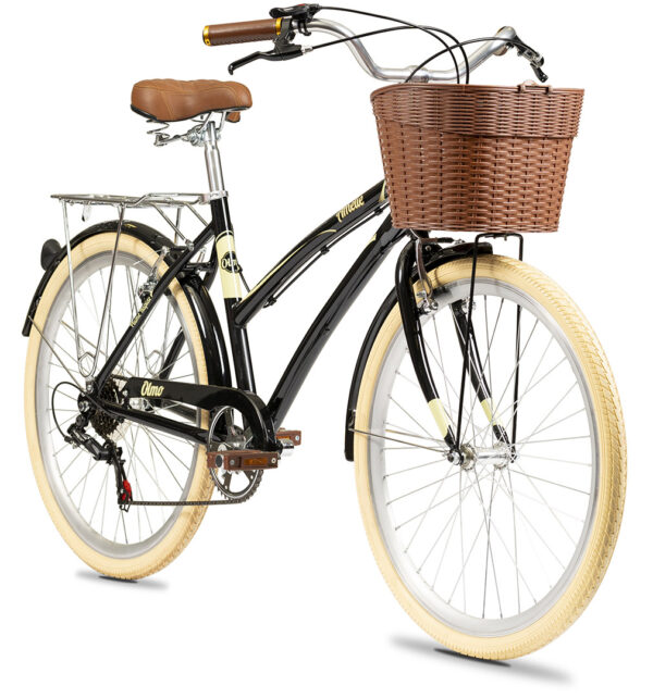 BIC. OLMO AMELIE PLUME 26" ALUMINIO 6V SHIMANO CANASTO PORTA PAQUETE - Imagen 2