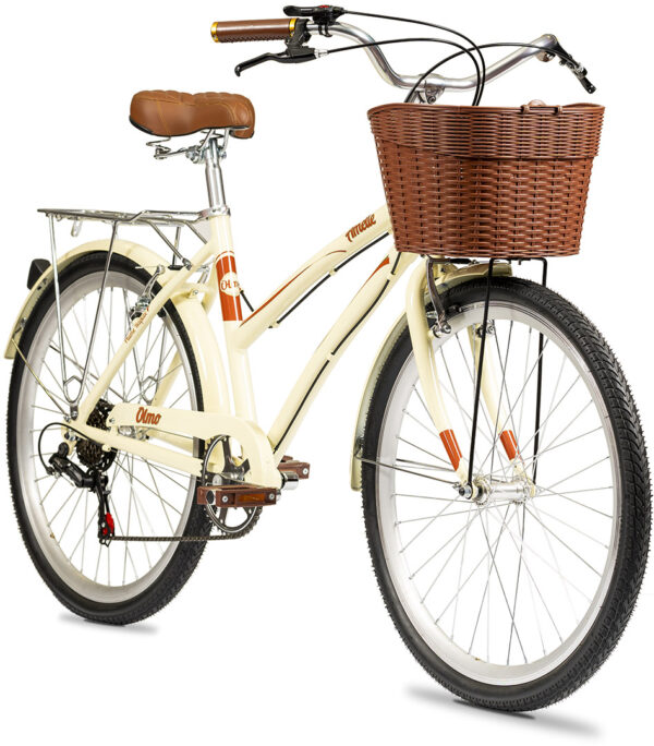 BIC. OLMO AMELIE PLUME 26" ALUMINIO 6V SHIMANO CANASTO PORTA PAQUETE - Imagen 3